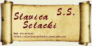 Slavica Selački vizit kartica